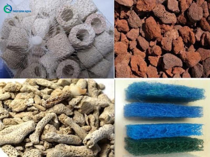 Các loại vật liệu khác có thể sử dụng chung với san hô lọc